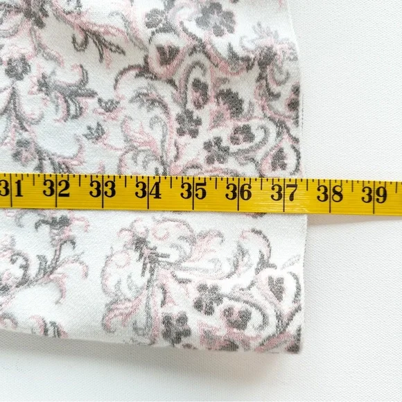 BCBG Max Azria "Wilma" Fit Flare Dress Women's Large Floral Pink Cream - Picture 10 of 10